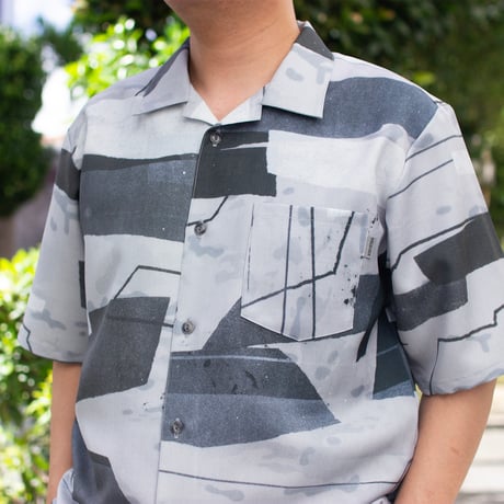 XOSYSTEM｜XO OPEN COLLAR SHIRT / DENPA ALPINE No.1(KUJIRA)