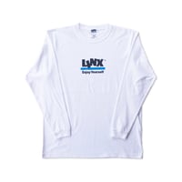 LINX｜LINX LOGO L/S TEE｜WHITE