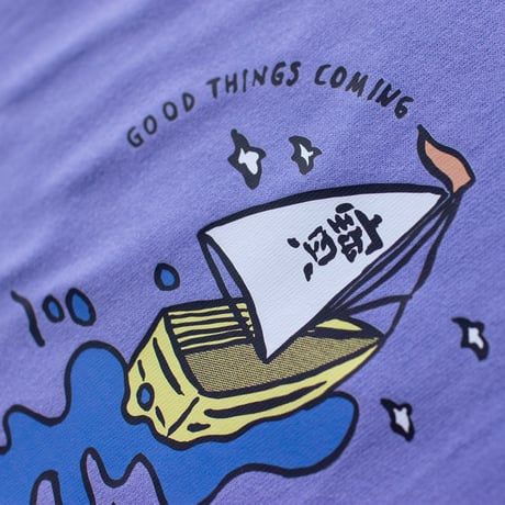 LINX｜LINX × MODAN -GOOD THINGS COMING- TEE / DUSTY BLUE