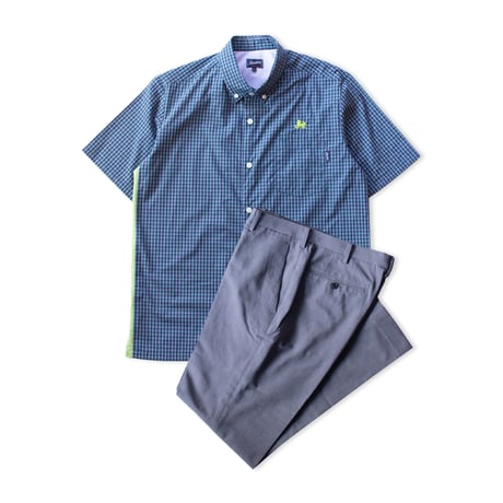 ST-290｜STARTEX｜KARIYUSHI WEAR｜DLX CHECK SIDE PANEL-STANDARD-/ GREEN CHECK