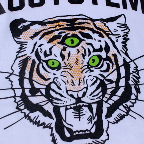 XOSYSTEM｜XO MD TIGER F/B TEE ｜WHITE
