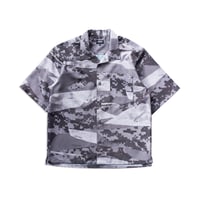 XOSYSTEM｜XO OPEN COLLAR SHIRT / DENPA UCP CAMO GRAY SCALE