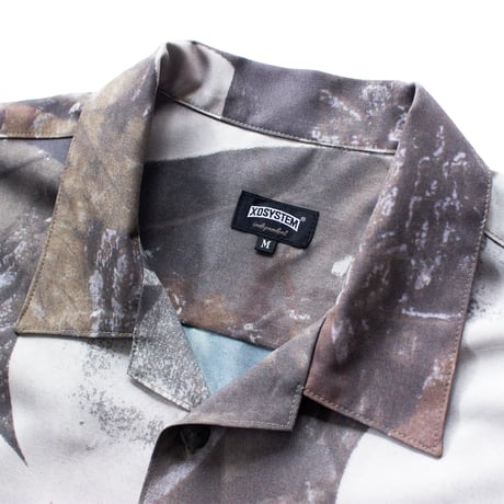 XOSYSTEM｜XO OPEN COLLAR SHIRT / DENPA REAL TREE