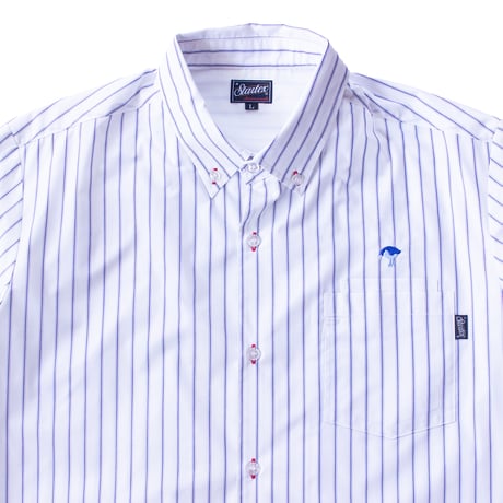 ST-295｜STARTEX｜KARIYUSHI WEAR｜KUINA-STANDARD-/ OFF WHITE STRIPE(BLUE)