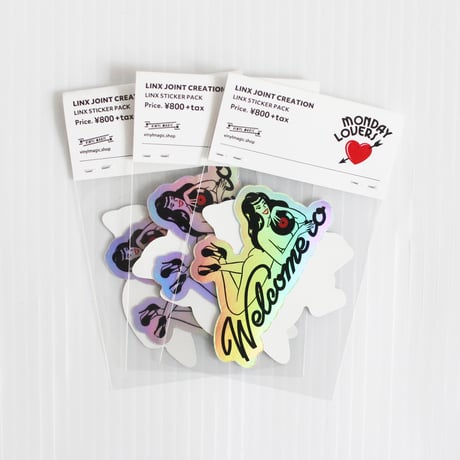 LINX｜LINX MONDAY LOVERS STICKER SET / HEART and ARROW & Welcome to