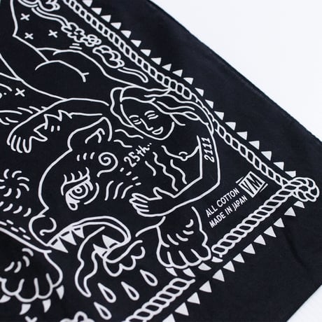 VINYLMAGIC｜VM 25th BANDANA / BLACK