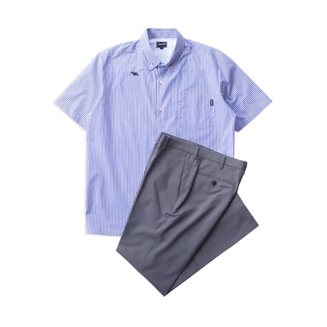ST-296｜STARTEX｜KARIYUSHI WEAR｜STAR BAT-STANDARD-/ WHITE LONDON STRIPE