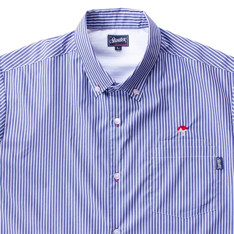 ST-295｜STARTEX｜KARIYUSHI WEAR｜KUINA-STANDARD-/ NAVY LONDON STRIPE(RED)