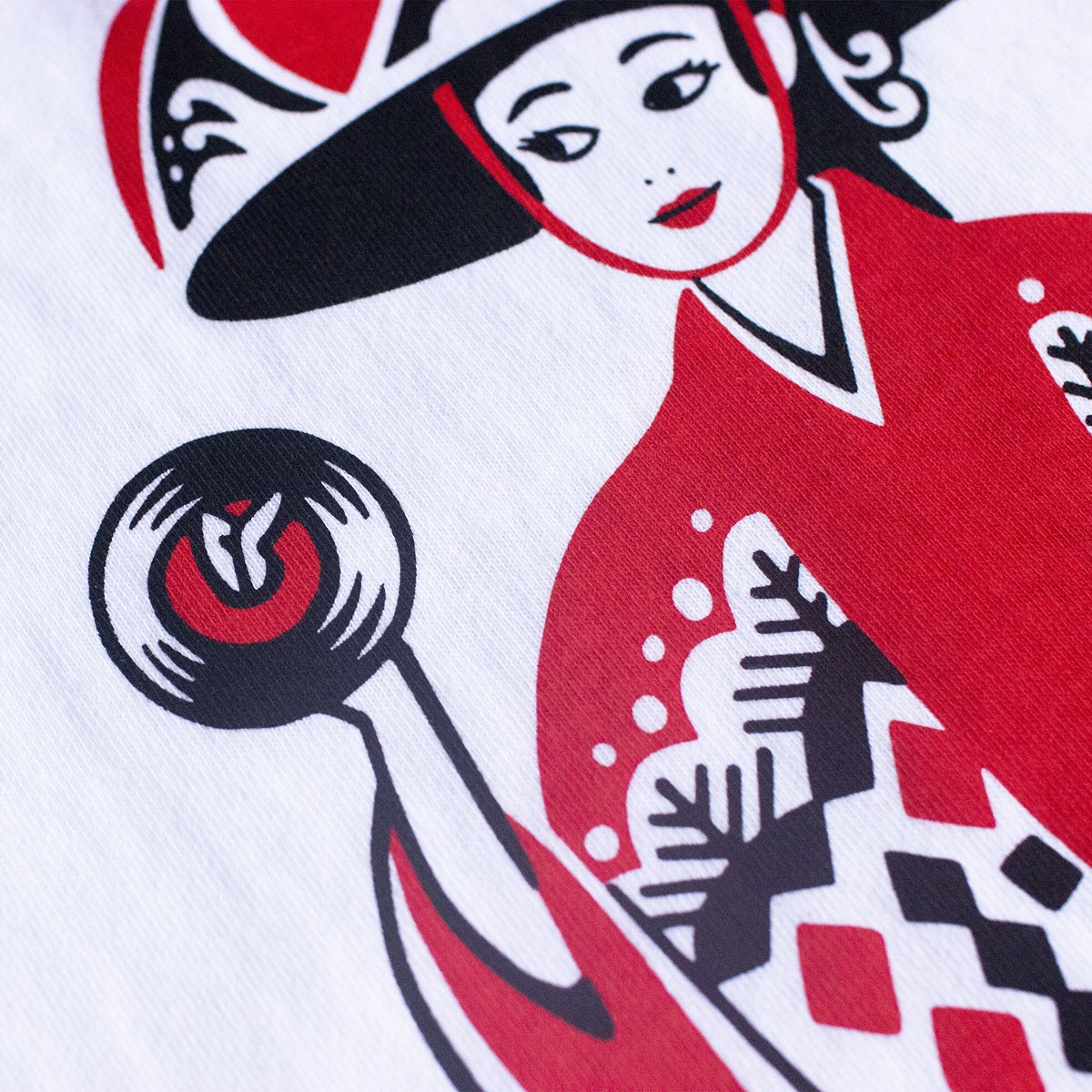 LINX｜LINX × Kads MIIDA-HANAGASA TEE / WHITE&RED