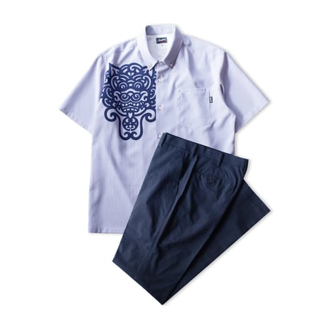 ST-292｜STARTEX｜KARIYUSHI WEAR｜SHISER V2 -STANDARD- / NAVY PRINT