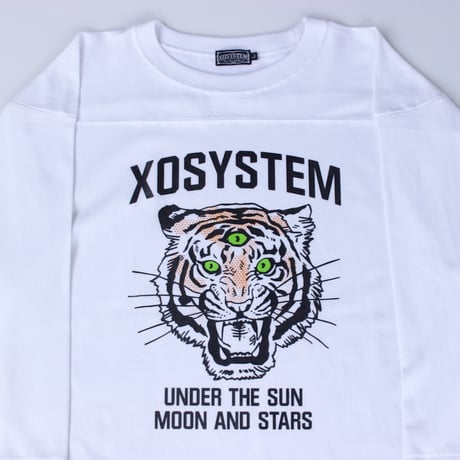 XOSYSTEM｜XO MD TIGER F/B TEE ｜WHITE