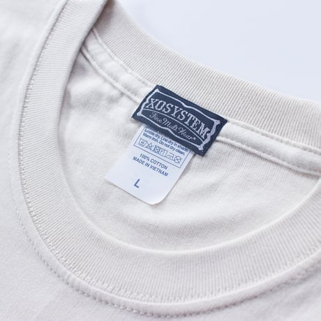 XOSYSTEM｜XO x KATO SHOKUDO x DENPA TEE｜LIGHT BEIGE