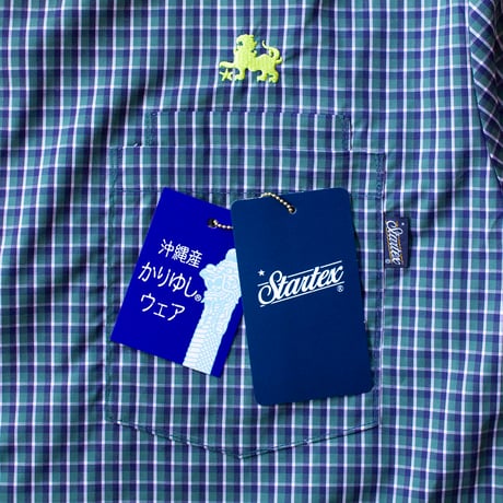 ST-290｜STARTEX｜KARIYUSHI WEAR｜DLX CHECK SIDE PANEL-STANDARD-/ GREEN CHECK