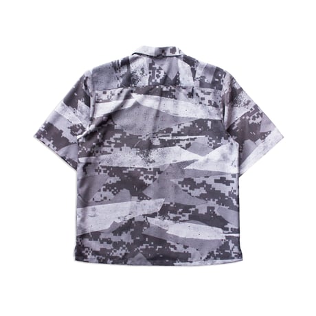 XOSYSTEM｜XO OPEN COLLAR SHIRT / DENPA UCP CAMO GRAY SCALE