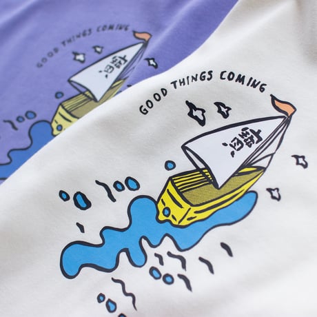 LINX｜LINX × MODAN -GOOD THINGS COMING- TEE / DUSTY BLUE
