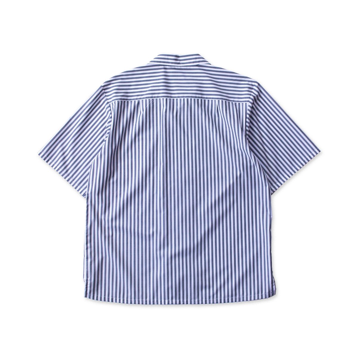 シャツ O-XO XOSYSTEM｜XO FUNNY LOGO OPEN SHIRT ｜WHT/BLK STRI