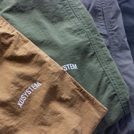 XOSYSTEM｜XO ARCH LOGO NYLON PANTS