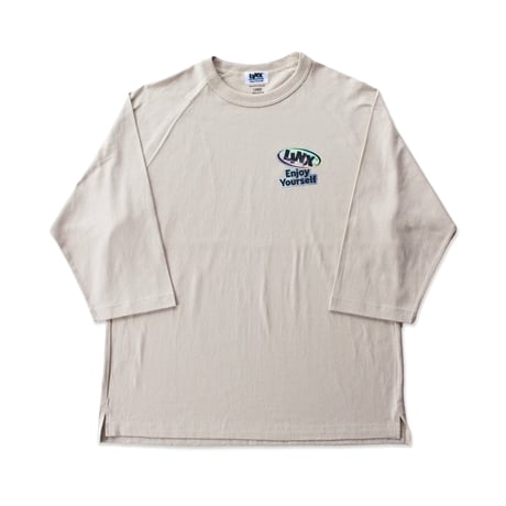 LINX｜LINX ENJOY YOURSELF RAGLAN TEE｜STONE