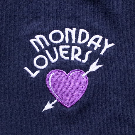 LINX｜LINX × HAND SIGN PAINTERS "MONDAY LOVERS" 8.5oz TEE｜NAVY / PURPLE