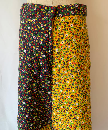 Quilting Flower Maxi Skirt