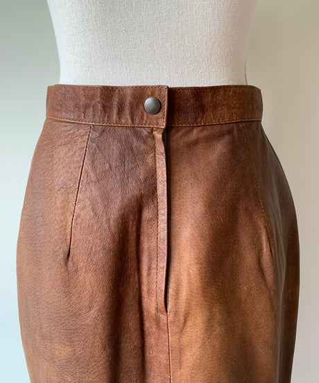 Fake Leather Tight Skirt