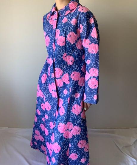 Quilting Floral Pattern Dress