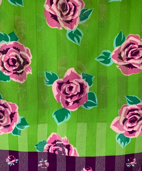 Rose patterned scarf