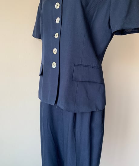 Navy Short Sleeve Set Up