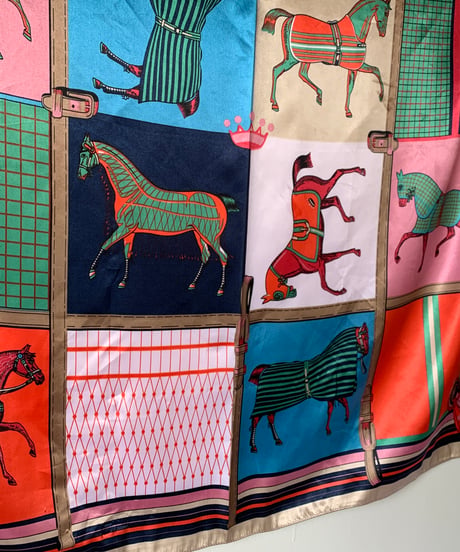 All-over Horse Pattern Scarf
