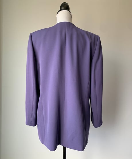 Purple Collarless Jacket