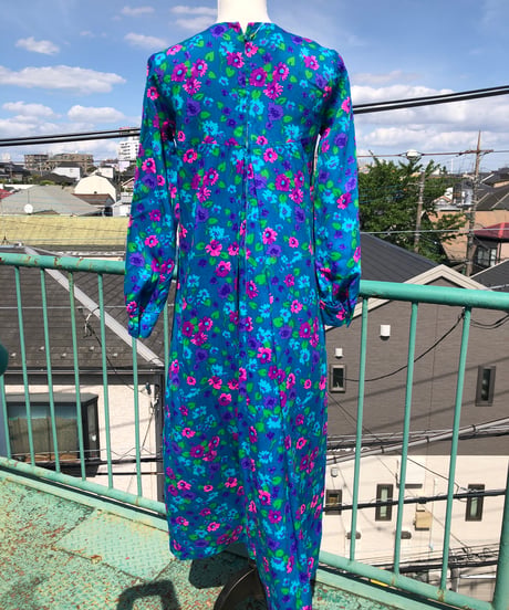 【お取り置き】Crew Neck Flower Print Dress
