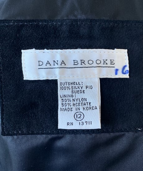 "80s" Pig Suede Collarless Jacket