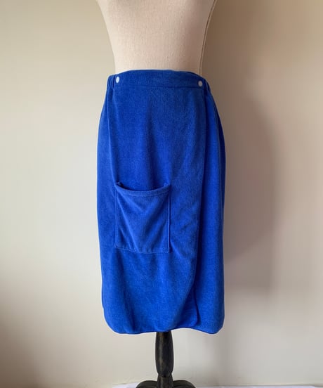 Blue wrap towel