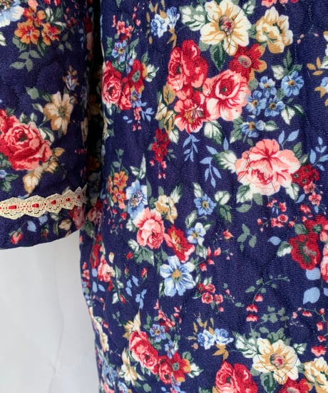 Quilting Floral Pattern Dress