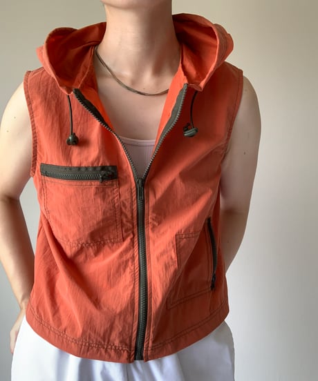 Nylon Hooded Vest