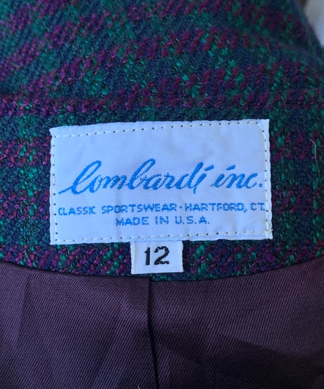 "80s" Wool Check Jacket