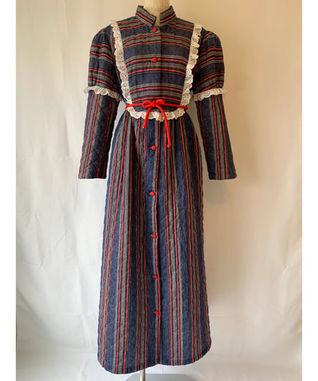 Waist Gather Quilting Dress
