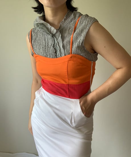 Lace and Frills Sleeveless Tops