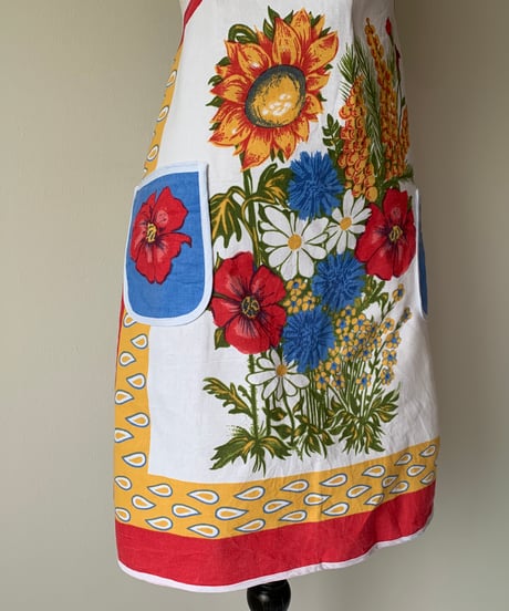 Dead Stock Flower Print Apron