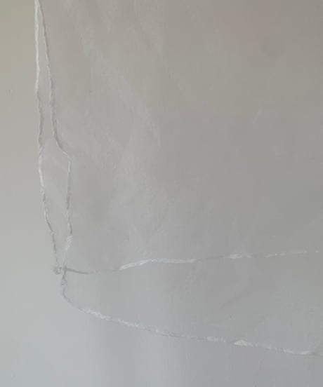 Sheer Scarf -white-