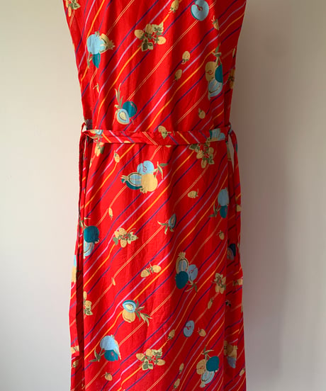 Fruit Pattern Sleeveless Dress