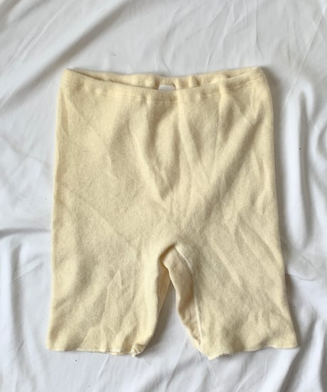 Angora knit shorts