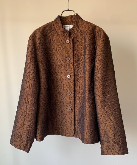 Chambray Organdy Mao Color Jacket