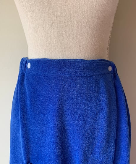 Blue wrap towel