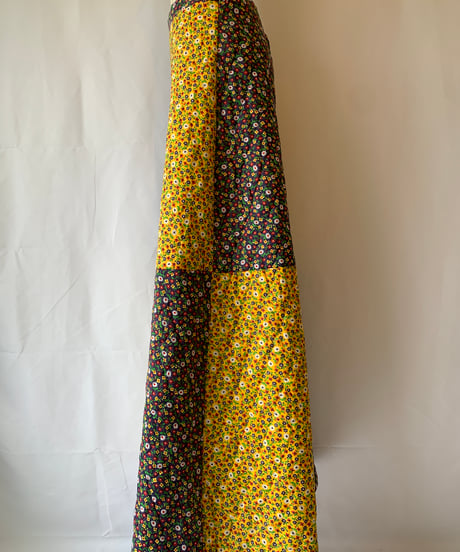 Quilting Flower Maxi Skirt
