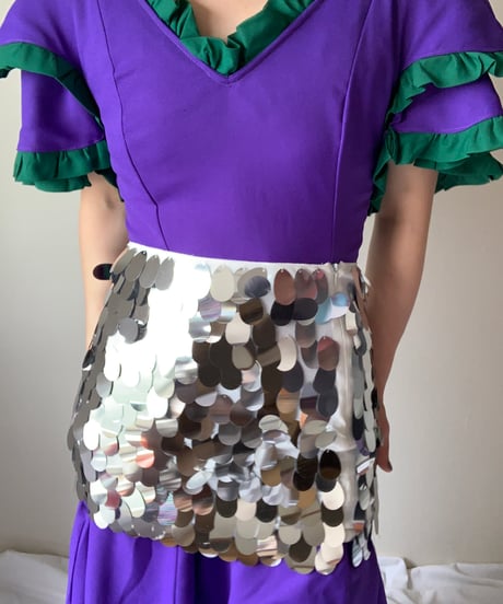 Spangle Tight Mini Skirt