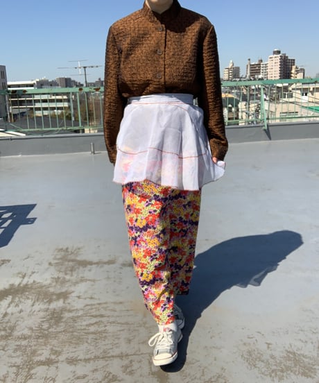 Chambray Organdy Mao Color Jacket