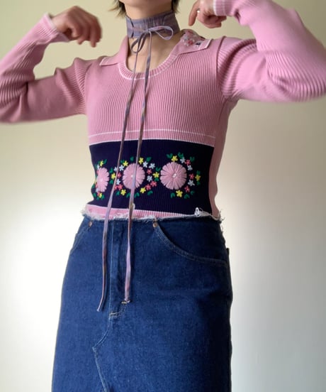 Flower Embroidery Sweater