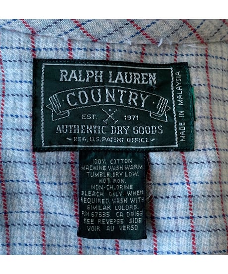 80s "RALPH LAUREN COUNTRY" Flannel Blouse