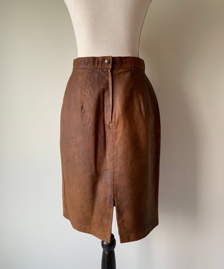 Fake Leather Tight Skirt